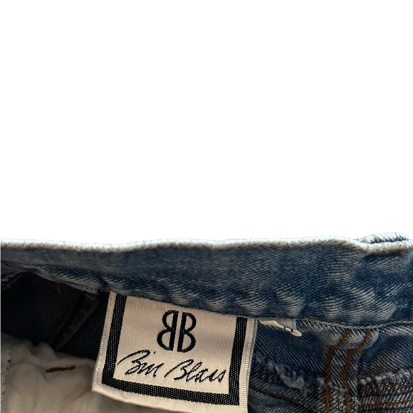 Vintage 90s Bill Blass Cut Off Jean Shorts Size 14 - Picture 4 of 10